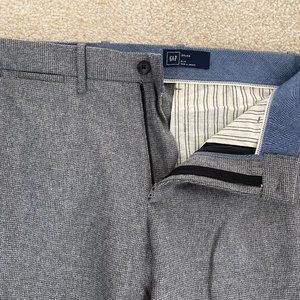 Mens Gap Slim Grey Trousers 33 x 32